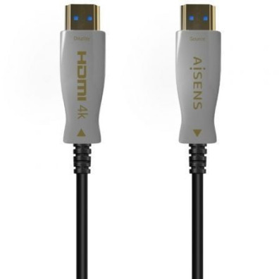 Cable HDMI 2.0 AOC 4K Aisens A148-0698/ HDMI Macho - HDMI Macho/ 100m - Negro