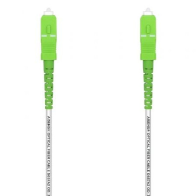 Cable de Fibra Óptica G657A2 3.0 Aisens A152-0500/ LSZH/ 20m - Blanco