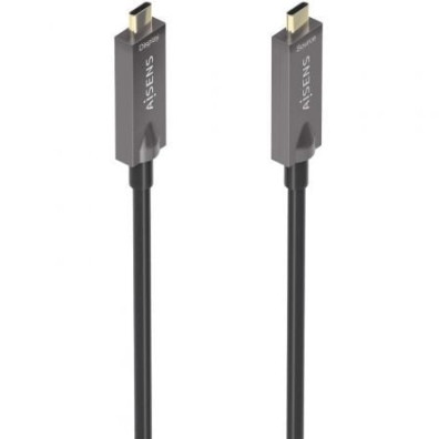 Cable USB Tipo-C 3.1 Aisens AOC A157-0883 - 15m / Hasta 60W / 10Gbps - Negro