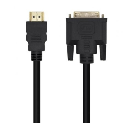 Cable HDMI Aisens A117-0451/ DVI Macho - HDMI Macho/ 3m - Negro