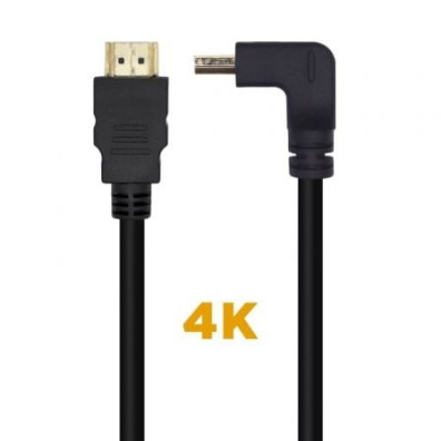Cable HDMI 2.0 4K Aisens A120-0456/ HDMI Macho - HDMI Macho/ 1m - Negro