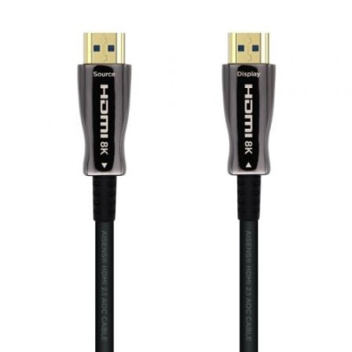 Cable HDMI 2.1 AOC 8K Aisens A153-0519/ HDMI Macho - HDMI Macho/ 30m - Negro