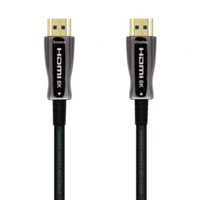 Cable HDMI 2.1 AOC 8K Aisens A153-0521/ HDMI Macho - HDMI Macho/ 50m - Negro