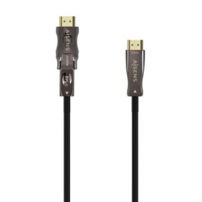 Cable HDMI 2.1 AOC 8K Desmontable Aisens A153-0644/ HDMI Macho / D Macho - HDMI Macho/ 15m - Negro