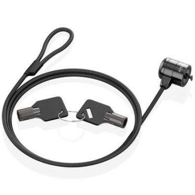 Cable de Seguridad Aisens para Portátiles - Modelo ASLK-D40K04-BK - 1.5m