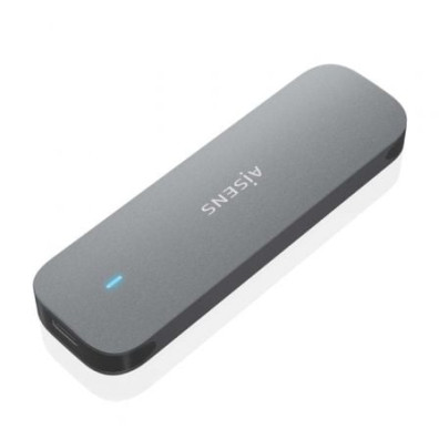 Caja Externa para Disco SSD M.2 SATA Aisens ASM2-006GRY/ USB 3.1 - Sin tornillos