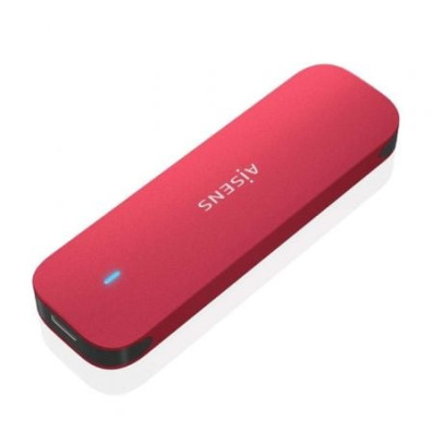 Caja Externa para Disco SSD M.2 NVMe Aisens ASM2-027RED/ USB 3.2 - Sin tornillos