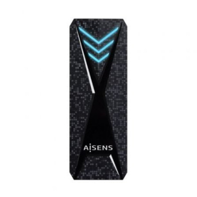 Caja Externa para Disco SSD M.2 NVMe Aisens ASM2-RGB013B/ USB 3.2 Gen2 - Sin Tornillos
