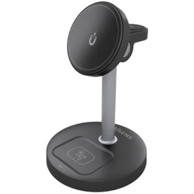 Base de carga Inalámbrica Aisens ASCH-15W3WC066-BK/ 15W - Negro