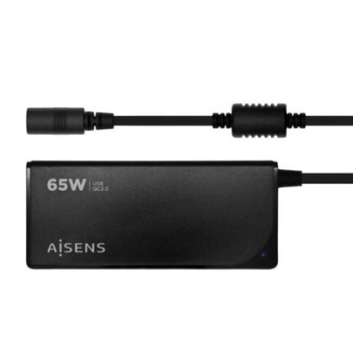 AISENS ASLC-65WAUTO-BK 65W USB Negro - Voltaje 18.5-20V