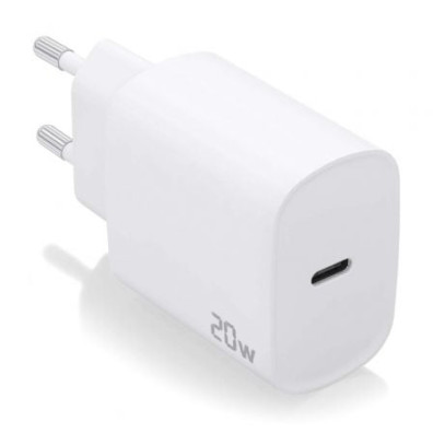 Cargador de Pared Aisens A110-0752/ 1xUSB Tipo-C - 20W