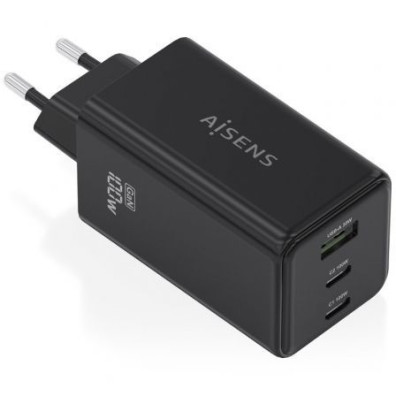 Cargador de Pared GaN Aisens ASCH-100W3P052-BK con Tecnología Avanzada