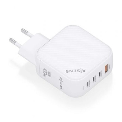 Cargador de Pared GaN Aisens ASCH-100W4P028-W con 3xUSB Tipo-C/ 1x USB