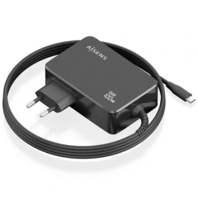 Cargador GaN Aisens ASCH-1PD100WL50-BK USB Tipo-C 100W Automático
