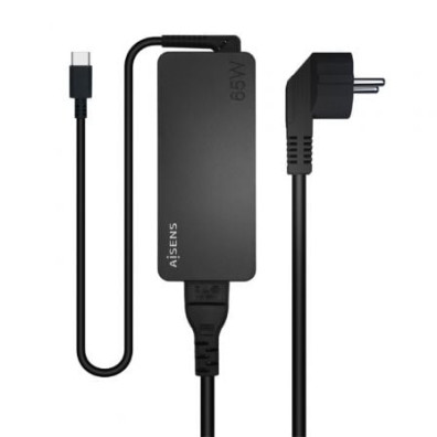 Cargador de Portátil Aisens 65W Tipo-C ASCH-1PD65D-BK
