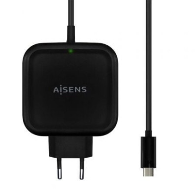 Cargador de Pared Aisens ASCH-1PD65WL-BK con USB Tipo-C