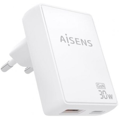 Cargador de Pared GaN Aisens ASCH-30W Tipo-C USB 30W