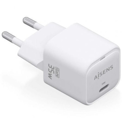 Cargador de Pared GaN Aisens ASCH-35W1P022-W/ con 1xUSB Tipo-C