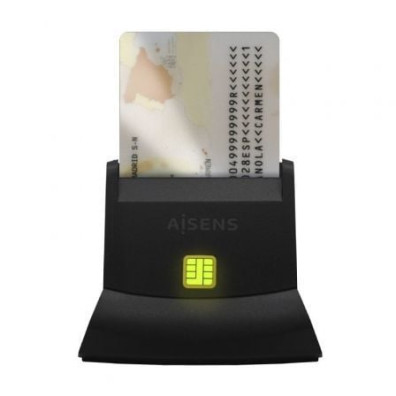 Lector de DNI y Tarjetas USB 2.0 Aisens ASCR-SN05-BK