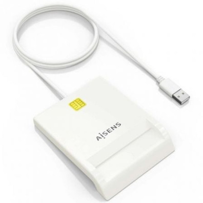 Lector de DNI y Tarjetas Aisens USB 2.0 ASCR-SN07-W