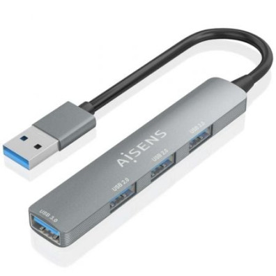 Hub USB 3.0 Aisens A106-0859 / 4 puertos USB