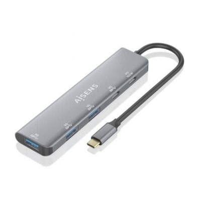 Hub USB Tipo-C Aisens A109-0857 3xUSB 1xUSB Tipo-C 1xUSB Tipo-C PD