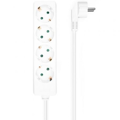 Regleta Eléctrica Aisens A154-0533 - 4 Tomas de Corriente - Cable 1.4m