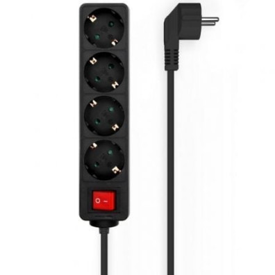 Tomas de Corriente Regleta Aisens A154-0650 con Interruptor y Cable 1.4m