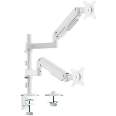 Soporte de Mesa Aisens DT32TSR-441 para 2 Monitores Giratorio/ Inclinable