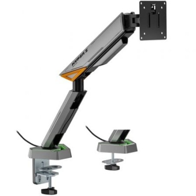 Soporte de Mesa Gaming Aisens DT49TSRRGB-347 Giratorio/Inclinable hasta 16kg