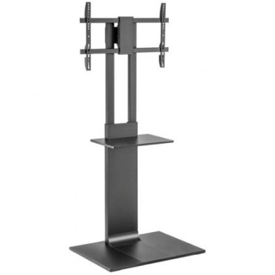 Soporte de TV 37-86" Suelo Inclinable Giratorio con Bandeja DVD Aisens