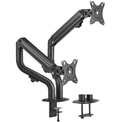 Soporte de Mesa para 2 Monitores Aisens DT32TSR-141 Giratorio Inclinable