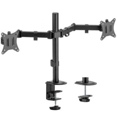 Soporte de Mesa Aisens DT32TSR-149 para 2 Monitores o TV - Giratorio e Inclinable
