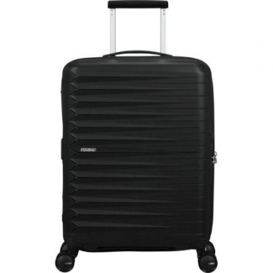 Maleta de Cabina American Tourister FastForward Spinner Expansible 55cm/ 55x40x23cm/ 4 Ruedas - Negro