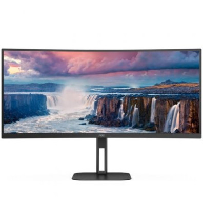 Monitor Profesional Ultrapanorámico Curvo AOC 34" WQHD Multimedia