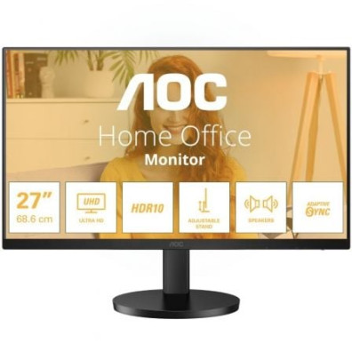 Monitor Profesional AOC U27B3AF 4K 27" Multimedia Regulable en altura