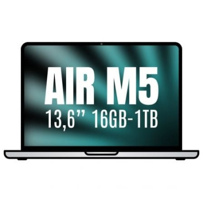 MACBOOK AIR APPLE 13'' M5 16GB 10CORE GPU PLATA 1TB - Plata