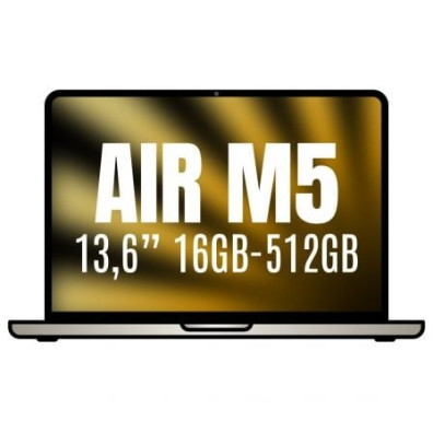 MACBOOK AIR APPLE 13'' M5 16GB 8CORE GPU BLANCO ESTRELLA 512GB - Blanco Estrella