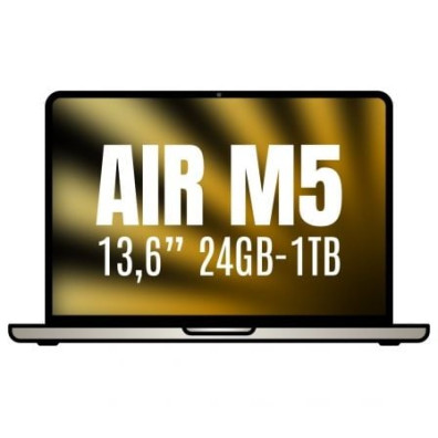 MACBOOK AIR APPLE 13'' M5 24GB 10CORE GPU BLANCO ESTRELLA 1TB - Blanco Estrella