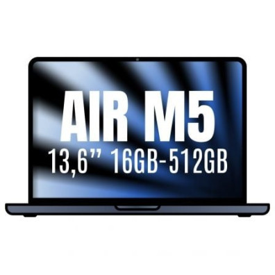 MACBOOK AIR APPLE 13'' M5 16GB 8CORE GPU MEDIANOCHE 512GB - Medianoche