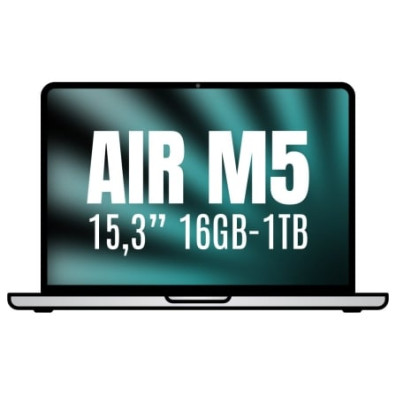 Apple Macbook Air 15,3" - Procesador M5 10-Core CPU - 16GB RAM - 1TB SSD - GPU 10-Core