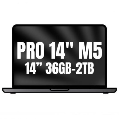 Ordenador Portátil Apple Macbook Pro 14" M5 Max 18-Core CPU 36GB 2TB SSD 32-Core GPU