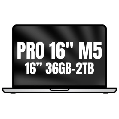 MACBOOK PRO APPLE 16'' M5 MAX 18CORE CPU+32CORE GPU 36GB 2TB PLATA - Plata