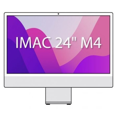iMAC APPLE 24'' RETINA 4.5K M4 10CORE+GPU 10CORE 24GB 512GB SILVER - Plata