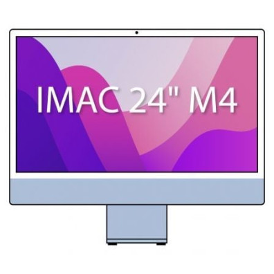 iMac Apple 24'' Retina 4.5K 10Core+GPU 10Core 16GB 256GB Blue - Azul
