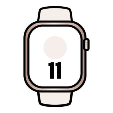 Apple Watch Series 11 Oro Rosa 46mm GPS Correa Deportiva Rosa rubor