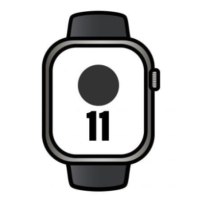 Apple Watch Series 11 Titanio Negro Pizarra 46mm GPS Cellular Correa Deportiva Negra S