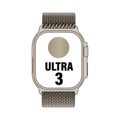 APPLE WATCH ULTRA 3 CAJA TITANIO NATURAL 49mm CORREA LOOP MILANESE NATURAL M - Correa Milanese M