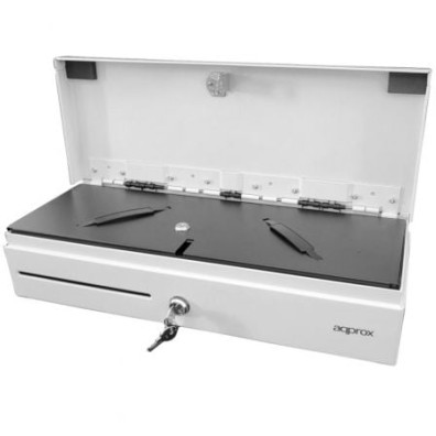 Cajón Portamonedas Automatico y Manual Approx appCASH02FLIPTOPWH