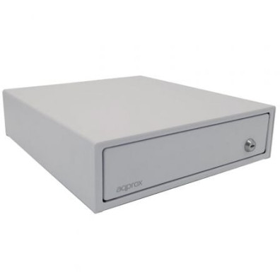 TPV CAJON PORTAMONEDAS COMPACTO APPROX APPCASH33 WHITE 33x36 APERTURA MANUAL Y AUTOMATICA COLOR BLAN - Blanco
